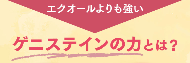 エクオールよりも強いゲニステインの力とは？