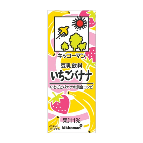 豆乳飲料　いちごバナナ　200ml×18本