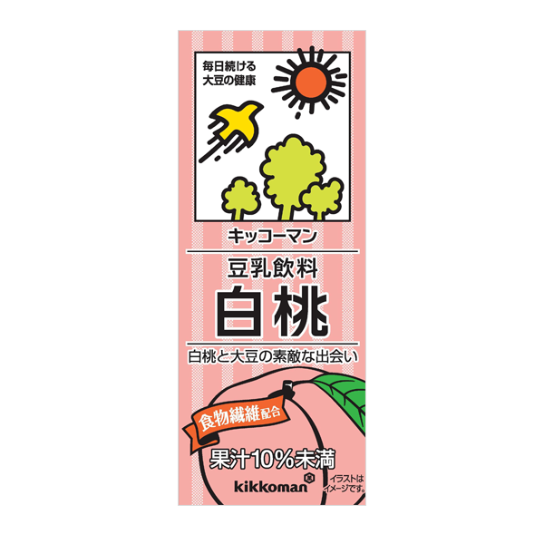 豆乳飲料 白桃 200ml×18本