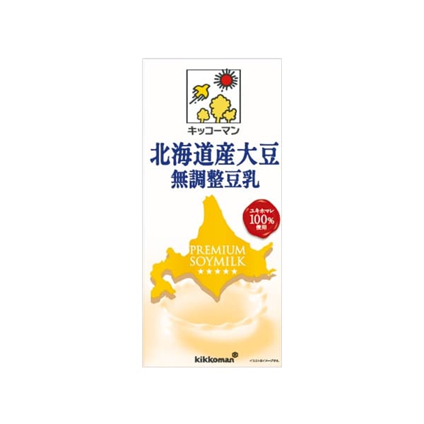 北海道産大豆　無調整豆乳　1000ml×6本
