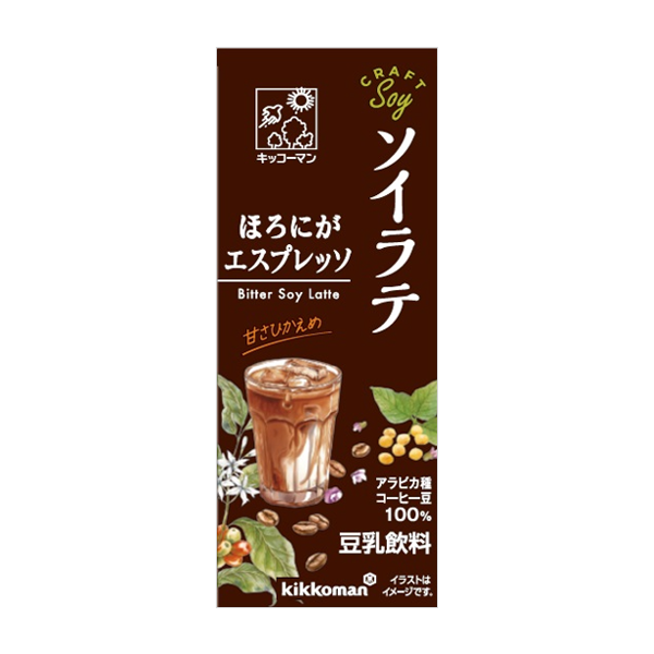 ソイラテ ほろにがエスプレッソ　200ml×18本【定期】