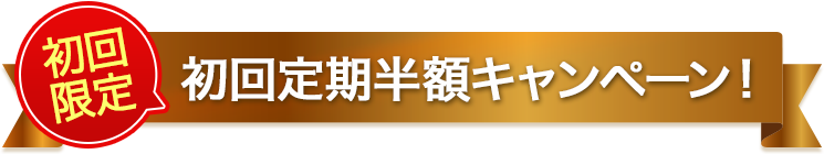 初回限定 初回定期半額キャンペーン!