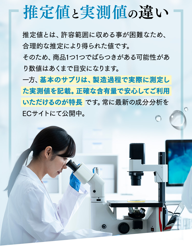 ＼商品に自信があるので全公開／ 推定値と実測値の違い